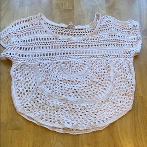 Light pink know over shirt